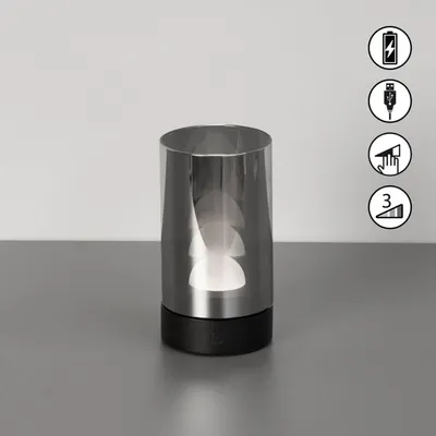 Produktbild von FHL Fenya LED Tischleuchte 1W dimmbar Akku warmweiss sandschwarz 850870