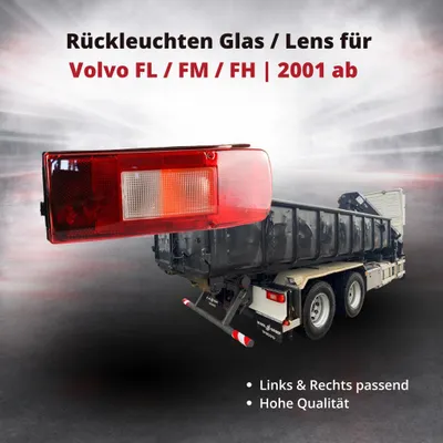 Productafbeelding van Achterlichtglas / Achterlichtlens voor Volvo FL / FM / FH | Links en rechts | OEM 20425732