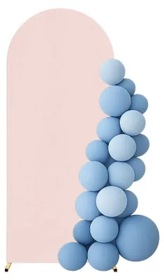Produktbild von Bezug für Ballonbogen – Metallgestell Fotowand 120x220 cm – Rosa