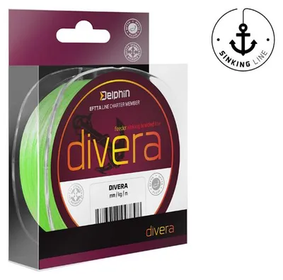 Image de DELPHIN DIVERA Feeder, 150 m, 0,12 mm, 5,4 kg, vert, fil de pêche tressé, 101001344