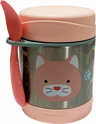 Immagine prodotto di SKIP HOP Zoo Termos per alimenti con cucchiaio/forchetta Cat 325 ml, 3r+
