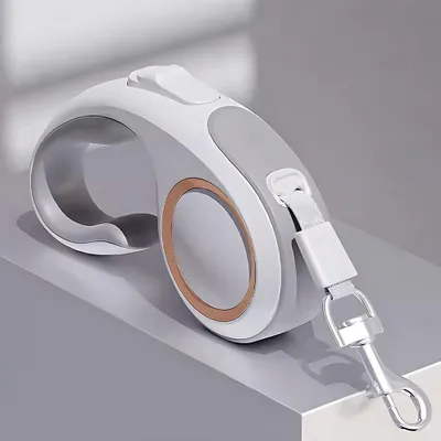 Image de 360 ° rétractable laisse de chien pour animaux de compagnie, pour les chiens de petite et moyenne taille, 5M