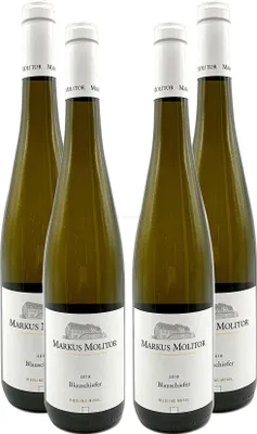 Produktbild von Markus Molitor - 4er Set Blauschiefer Riesling Mosel - Deutscher Qualitätswein 0,75L (11,5% Vol) -[Enthält Sulfite]