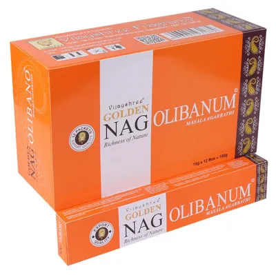 Image de Bâtons d'encens Vijayshree "Golden Nag Oliban" 15gr.