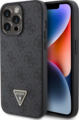 Produktbild von Guess, Schutzhülle Triangle Diamond 4G Apple iPhone 15 Pro Max, Schwarz