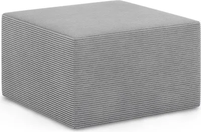 Produktbild von Sitzpouf 76x77cm Modulares Wohnzimmer Fußhocker Für Ecksofa NOVA Hellgrau