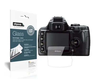 Produktbild von 2x Schutzfolie für Nikon D40x - Anti-Shock 9H Folie dipos Glass Kunststoffglas