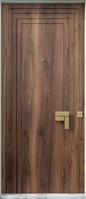 Productafbeelding van Donkerbruine appartementendeur, designdeuren, robuuste voordeuren