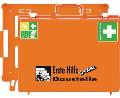 Produktbild von Erste Hilfe Koffer Beruf SPEZIAL Baustelle B400xH300xT150ca.mm orange SÖHNGEN