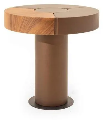 Produktbild von Stilvoller Runder Beistelltisch Wohnzimmer Designer Tische Robuste Möbel