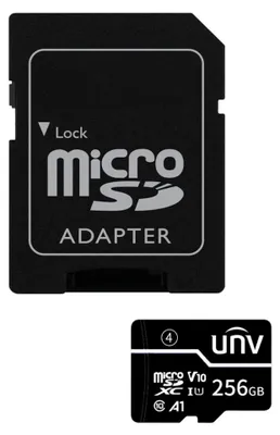 Produktbild von Uniview MicroSD-Speicherkarte 256GB C10 mit Adapter