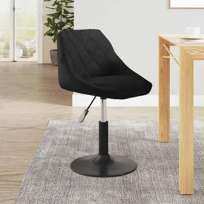 Image de vidaXL Chaise de salle à manger noir velours