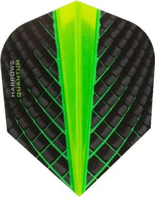 Obrázek produktu pro Harrows - Dart Flights "Quantum" CS373 (One Size) (Black/Green)