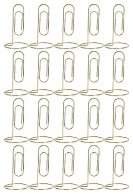 Imagen del producto de Juego de 20 soportes metálicos para números de mesa, ideales para bodas y fiestas