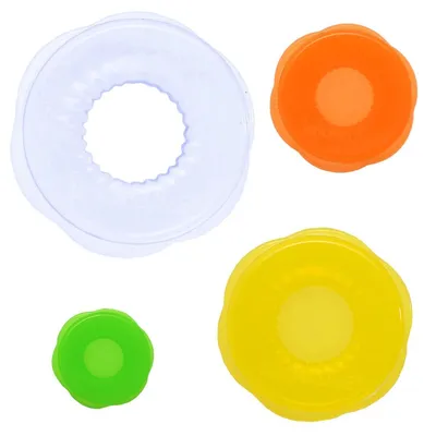 Produktbild von Kochblume Stretch-ii 4er-Set Blister colormix (TU/EBL/PI) Silikon 60022.42