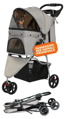 Productafbeelding van Opvouwbare Hond- en Kattenbuggy tot 15 kg