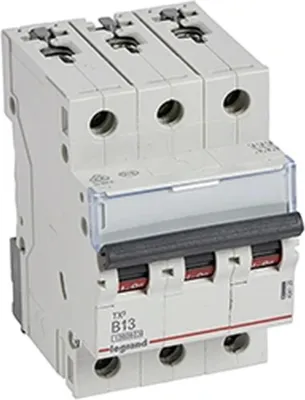 Immagine prodotto di Interruttore LS Legrand, 10 kA, B, 13 A/3 poli, 3 TE, 1 pz.