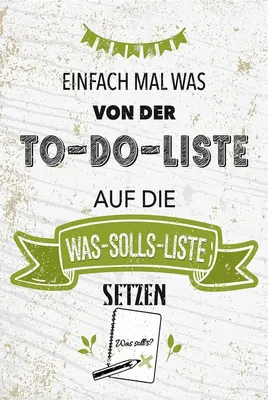 Produktbild von vianmo Holzschild 18x12 cm Einfach mal was von To do liste