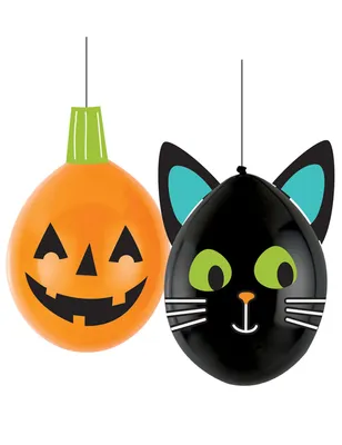 Immagine prodotto di Palloncini di Halloween da disegnare decorazione di Halloween arancio-nero 30 cm -