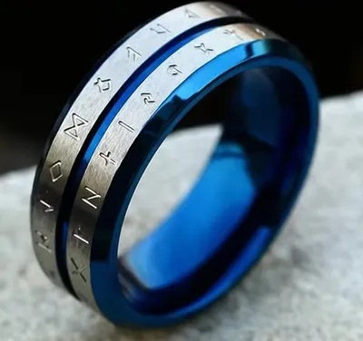 Produktbild von Moderner RU-32159 Ring Blau für Herren - 59mm KP32159