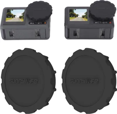 Produktbild von Objektivdeckel Kameratasche für DJI Osmo Action 3 / 4 - 2 Stück