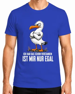 Obrázek produktu pro Tričko s nápisem "To už chápu, ale je mi to jedno", sarkastické, pánské, modré, velikost M