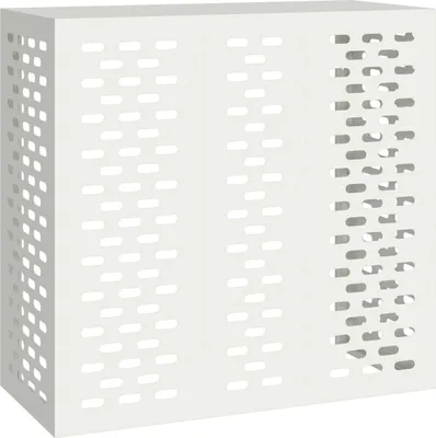 Produktbild von vidaXL Osłona klimatyzacji biała 110x50x105 cm stalowa