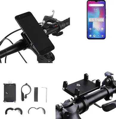 Produktbild von K-S-Trade Handyhalterung für das Fahrrad kompatibel mit UMIDIGI Power Halter Lenkstange Fahrradhalterung Motorrad Bike Mount Befestigung Smartphone
