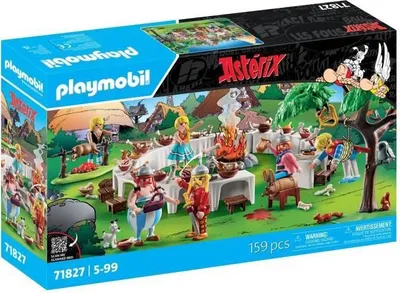 Produktbild von PLAYMOBIL Astérix Das Dorffestmahl mit Figur, 71827, 159 Teile, Ab 5 Jahren