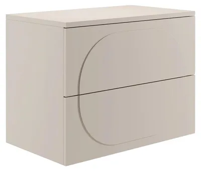 Produktbild von Hängender Badezimmerschrank für Waschbecken mit Ablage – Beige – 80 cm – VUTOMA