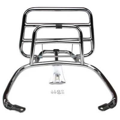 Immagine prodotto di Portapacchi posteriore pieghevole cromato per Vespa Primavera Sprint 50 125 150
