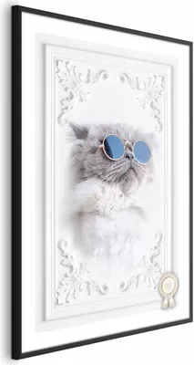 Produktbild von Posterpapier Poster - Cat in Glasses 40x60 cm Tiere g-C-0109-ao-a
