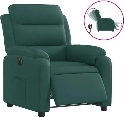 Obrázok produktu pre vidaXL Relaxačné kreslo Electric Tmavo zelená látka