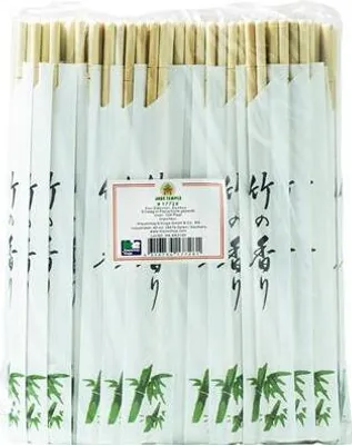 Produktbild von Bambusstäbchen in einer Papierpackung mit 100 Paaren - Jade Temple