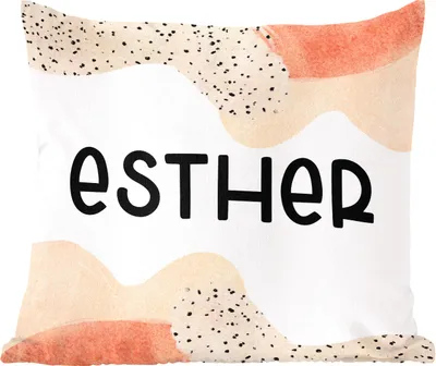 Produktbild von MuchoWow® Zierkissen Sofakissen Wohnzimmer Dekokissen 50x50 cm Esther - Pastell - Mädchen - Komfort - Sofakissen