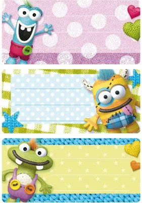 Produktbild von HERMA 5513 10x Schuletiketten Kleine Monster