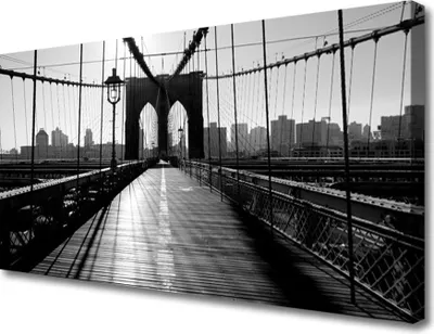 Produktbild von Tulup Leinwand-Bilder 100x50 Wandbild Canvas Kunstdruck Brücke Architektur