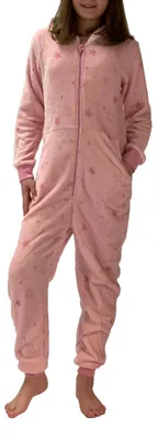 Produktbild von Mädchen Jumpsuit Overall Schlafanzug Onesie – Sterne Optik – 281 467 97 954 ; rosa , 152