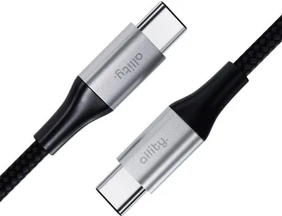 Obrázek produktu pro Datový kabel Allity AUC-02 USB-C/USB-C 1m 100W černý