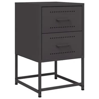 Obrázok produktu pre Nočný stolík čierny 36x39x60,5 cm oceľ