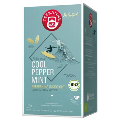 Zdjęcie produktu dla TEEKANNE 684628 TEEKANNELuxury Cup Cool Pepper MintTee 25 Portionen