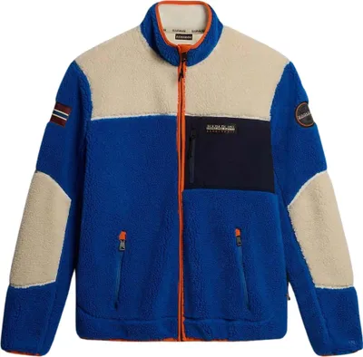 Immagine prodotto di Giacca Felpa Napapijri Yupik Np0a4gnt Uomo Poliestere Blu Bianco