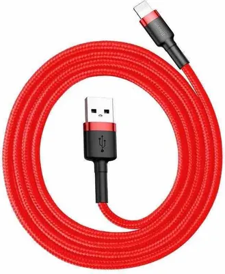 Produktbild von Baseus CALKLF-A09, 0,5 m, USB A, Lightning, Männlich, Männlich, Rot