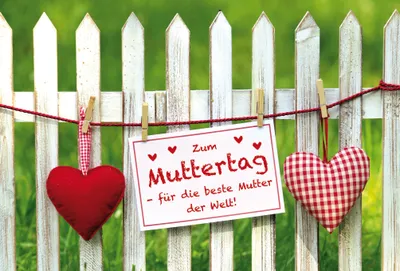 Produktbild von Muttertag - Glückwunschkarte im Format 11,5 x 17 cm mit Briefumschlag