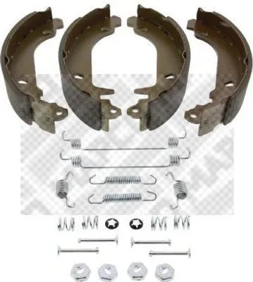 Produktbild von MAPCO Bremsbackensatz Trommelbremse Hinten für RENAULT TWINGO I (C06) 180mm 8121/1