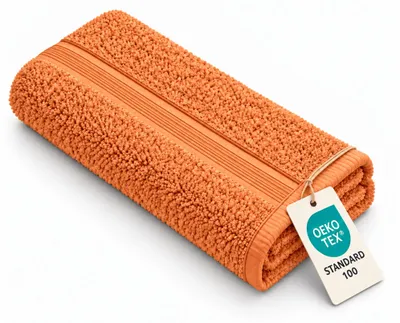 Immagine prodotto di Asciugamano per ospiti, cotone, 30 x 50 cm, color terracotta