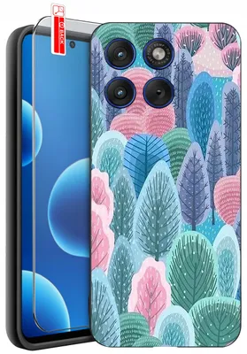 Produktbild von Hülle für Motorola Edge 70 | Designs | Mattes Silikon-Case + 9H-Glas