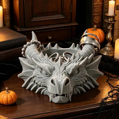 Immagine prodotto di Decorazione da tavolo a tema Halloween con figura di drago, stile fantasy
