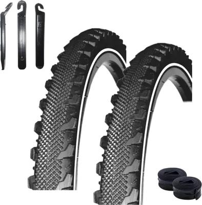 Obrázok produktu pre 2 x Rexway® Serpent bicyklové pneumatiky Reflex Pannenschutz 47-507 (24 x 1,75) s 2 dušami AV vrátane montpák