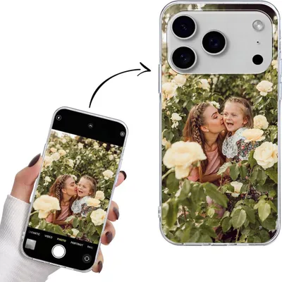 Produktbild von Handyhülle mit eigenem Foto für iPhone – TPU Case mit Wunschbild personalisiert, Farbe:Transparent, Modell:Apple iPhone 17 Pro